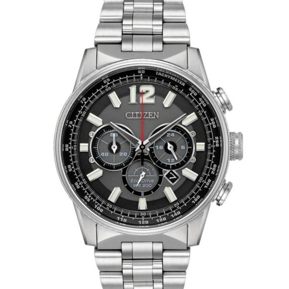 Citizen Nighthawk Chronograph 43mm Watch! w/ box